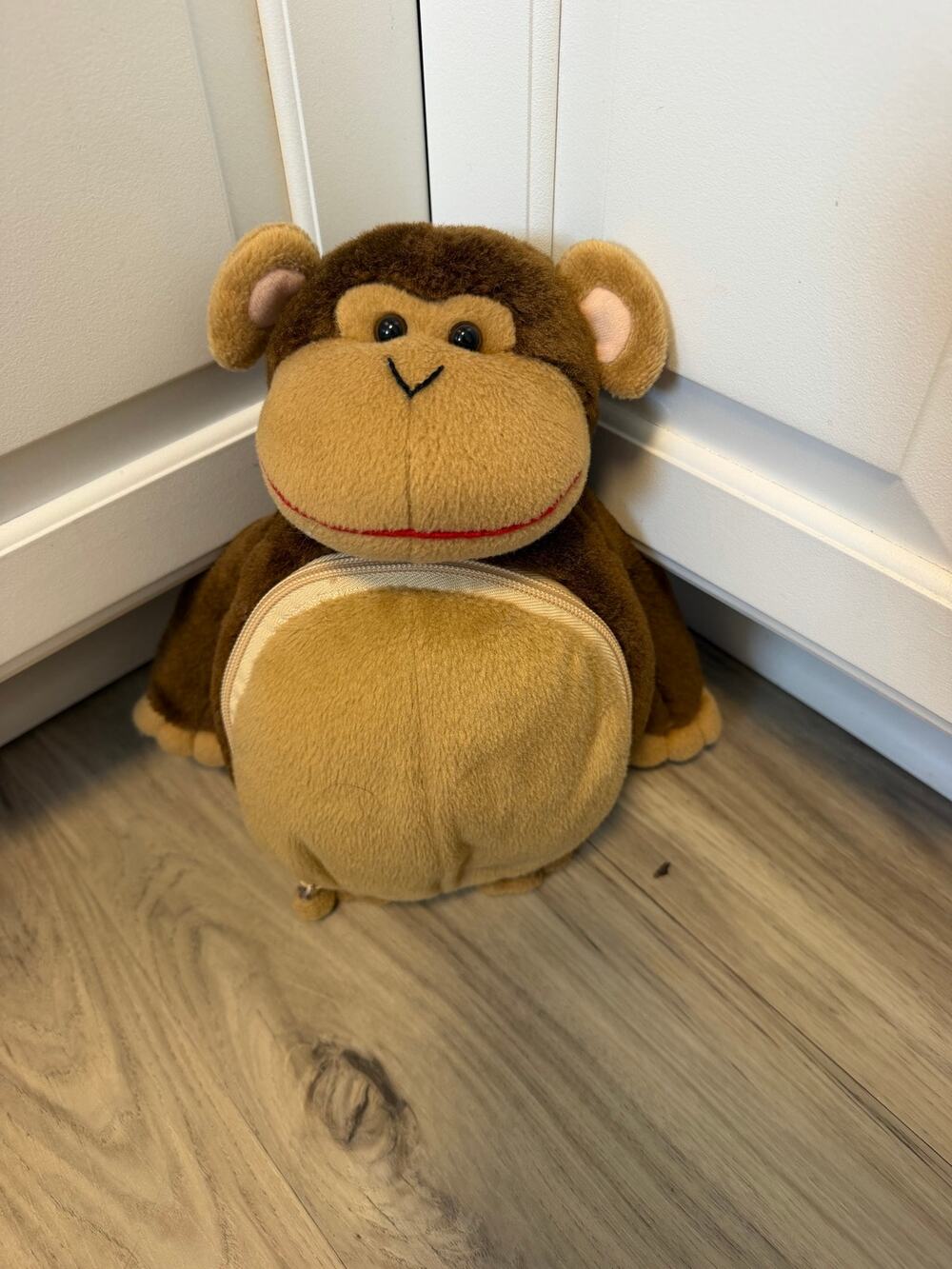 Vintage Bellycase Tum Tums Monkey Plush CD Holder - Plush Only No CD Sleeves